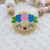 Floral Head Chick Feltie