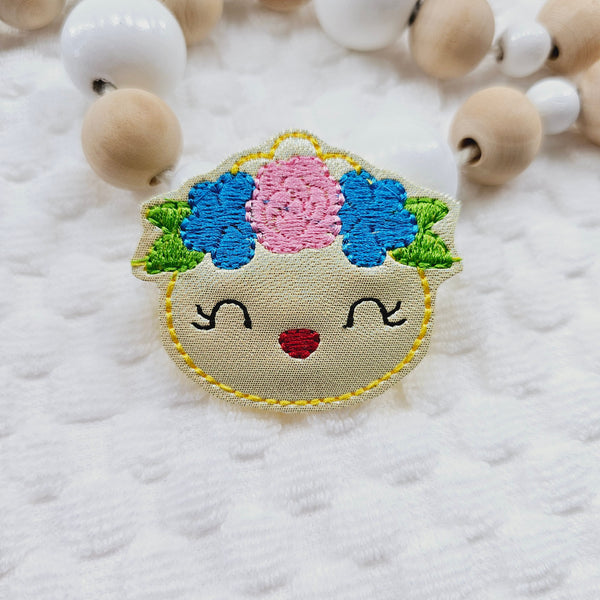 Floral Head Chick Feltie